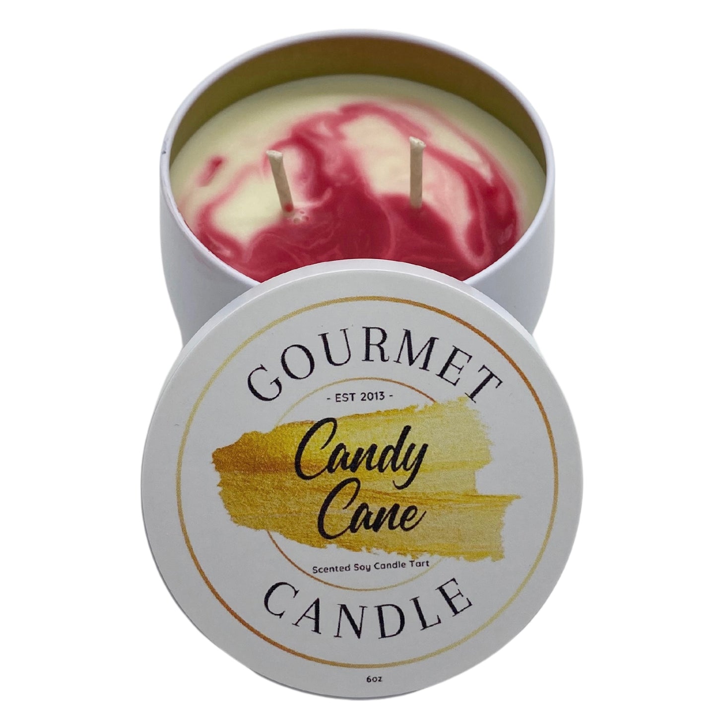 Candy Cane Candle