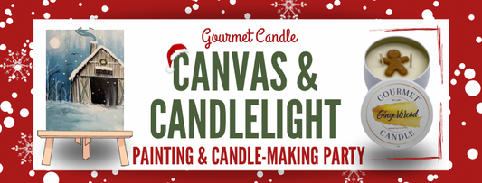 "Canvas and Candlelight" Painting and Candle-Making | Dec 18, 2023 | 7:00 pm EST