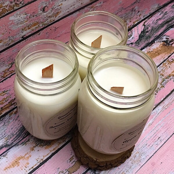 Unscented Wooden Wick Soy Candle