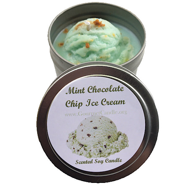 Mint Chocolate Chip Ice Cream Candle - NEW