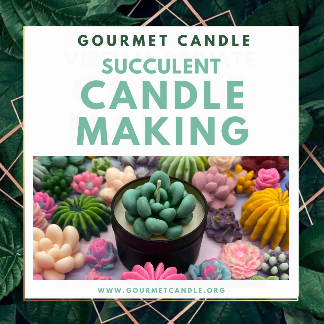 Succulent Terrarium Soy Candle Making Workshop (Live, Virtual Candle-Making Workshop with Supplies Included)
