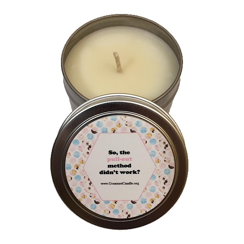 Gifts for Women, Gift Ideas, Unique Gifts Pull-Out Method Pregnancy Candle - Gourmet Candle