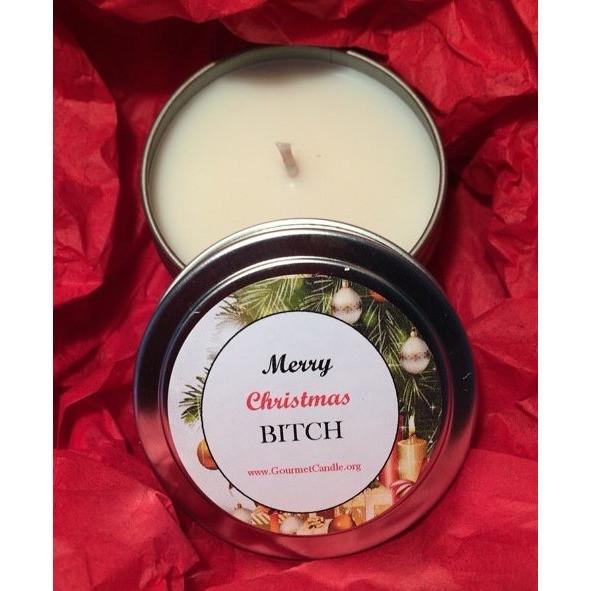 Gifts for Women, Gift Ideas, Unique Gifts Merry Christmas B*tch - Gourmet Candle