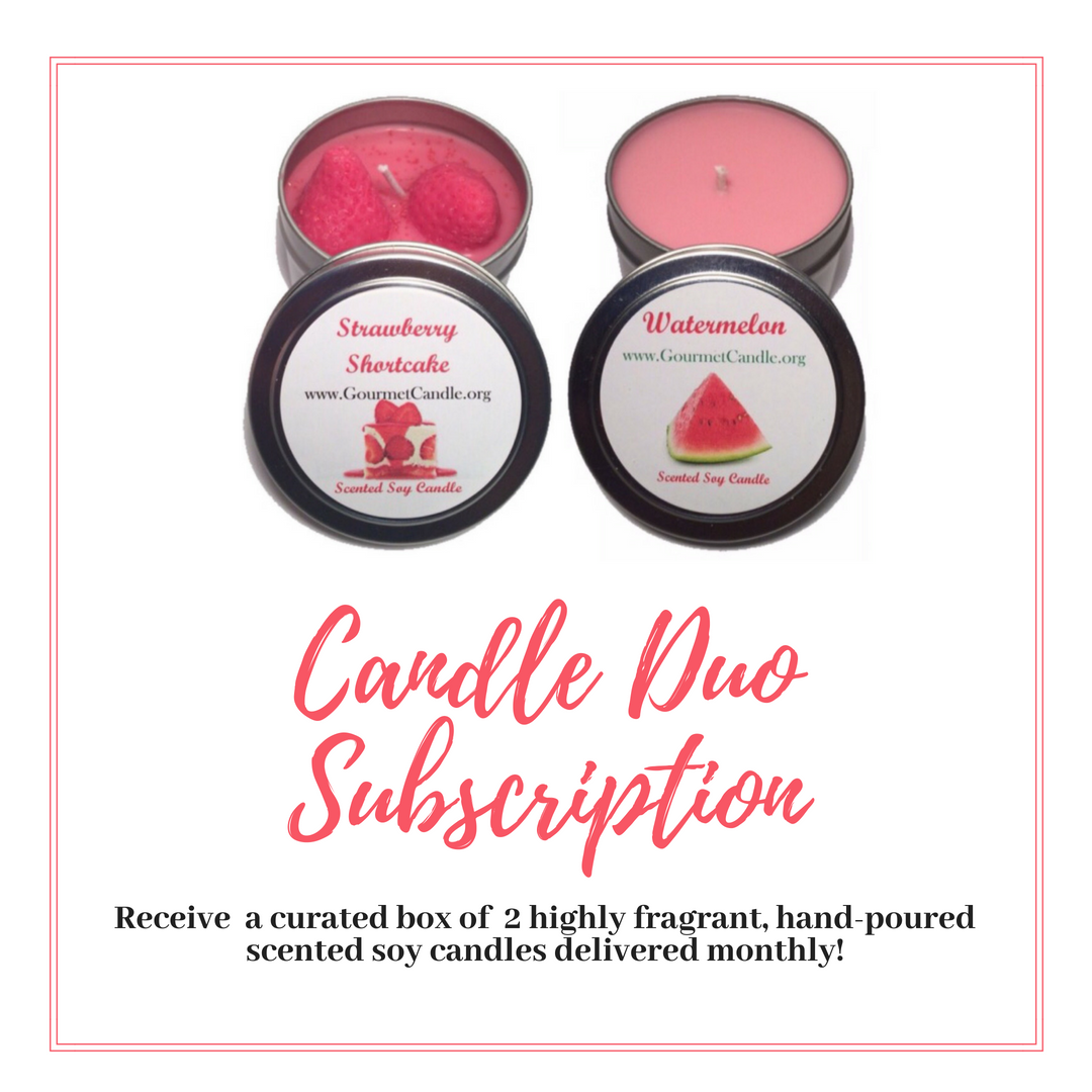 Scented Soy Candle Gift Set Subscription Box for Women Subscription