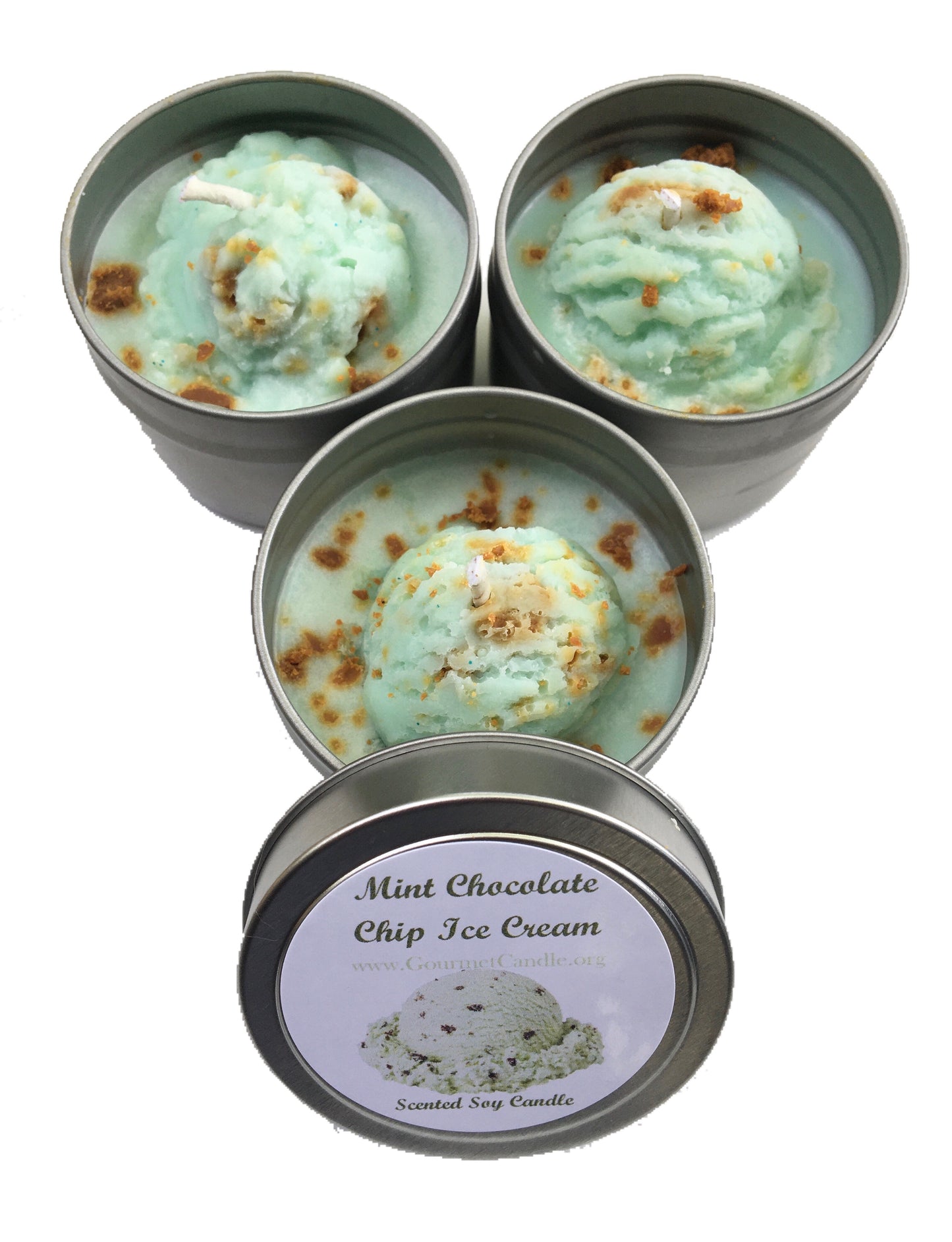Mint Chocolate Chip Ice Cream Candle - NEW