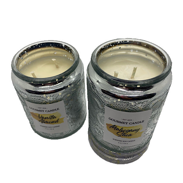 Luxury Scented Soy Candles Elegant Gold & White Candles Best High-End Wedding Favor
