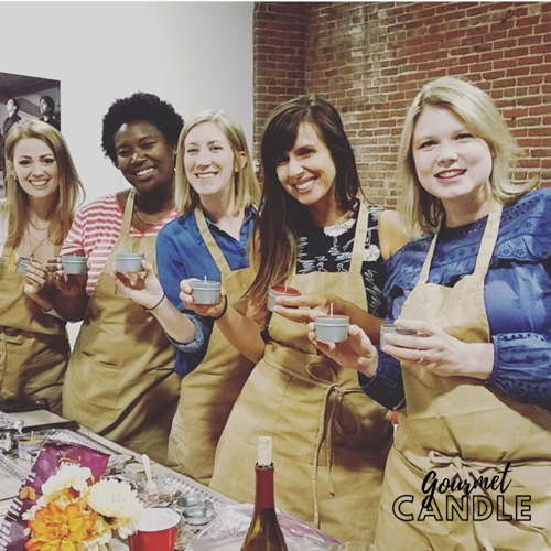 Ladies' Night In Private Candle-Making Party with Complimentary Wine Tasting